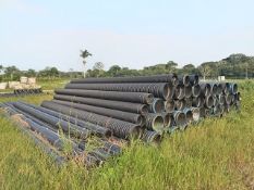 LOT OF (310) METERS OF CORRUGATED PVC PIPE