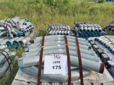 LOT OF (697) PIECES OF GALVANIZED CARBON STEEL ELBOWS