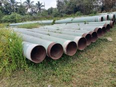 LOT OF (9 PZ) CURVED CARBON STEEL PIPES