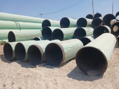 LOT OF 50 SECTIONS OF CARBON STEEL PIPE