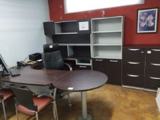 LOT OF OFFICE FURNITURE