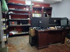 LOT OF FURNITURE AND OFFICE EQUIPMENT