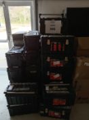 LOT OF (38) PLASTIC TOOL BOXES