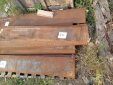 LOT OF (10) PIECES OF CARBON STEEL PLATES