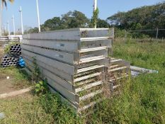 LOT OF APPROXIMATELY (5033) MTS OF STRAIGHT ALUMINUM TRAYS