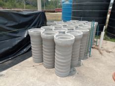 LOT OF (23) SIMPLE CONCRETE TUBES