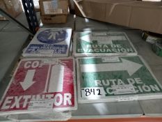 LOT OF (28) PCV SIGNS