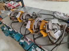 LOT OF (4) CIRCULAR SAWS