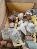 LOT OF APPROXIMATELY (123) PIECES OF TUBE CONNECTIONS, CARBON STEEL