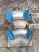 LOT OF (10) LR S-10S BW STAINLESS STEEL ELBOWS