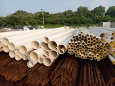 LOT OF (185) MTS OF PVC PIPE, SIZES OF 1/2