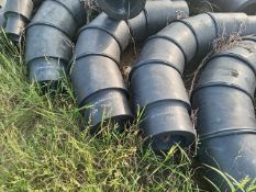 LOT OF (37) PIECES OF HIGH DENSITY POLYETHYLENE CONNECTIONS