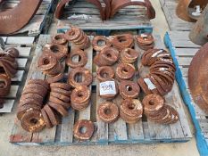 LOT OF (168) 90° PADS ON G-60 PLATE