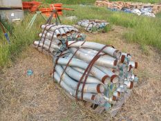 LOT OF (128) PCS OF GALVANIZED STEEL ELBOWS