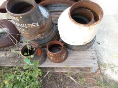 LOT OF (126) PCS OF CARBON STEEL AND PVC CONNECTIONS