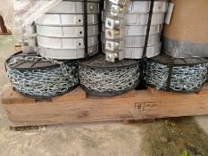 LOT OF APPROXIMATELY (1,050) MTS OF AC GALV CHAIN CAL. 12