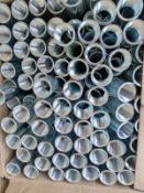 LOT OF (1,684) PIECES OF GALVANIZED STEEL UNION COUPLINGS