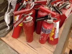 LOT OF (21) CLASS ABC-MANUAL FIRE EXTINGUISHERS-1 KG