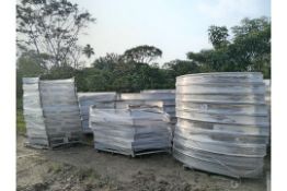 LOT OF (656) PIECES OF ALUMINUM GUTTERS