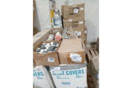 LOT OF APPROXIMATELY (5586) PIECES OF VARIOUS MATERIALS