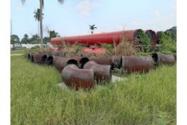 LOT OF (13) CARBON STEEL ELBOWS