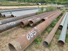LOT OF APPROXIMATELY (80) MTS OF CARBON STEEL PIPE