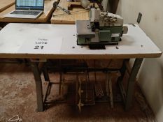 LOT OF (5) OVERLOCK SEWING MACHINES