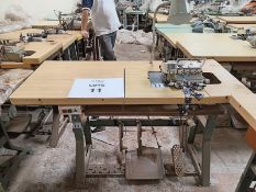 LOT OF (3) 4-THREAD OVERLOCK SEWING MACHINES
