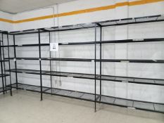 LOT OF (12) PCS. OF METAL RACK-TYPE SHELVES