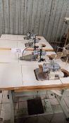LOT OF (4) SEWING MACHINES (OVER 3 THREADS)