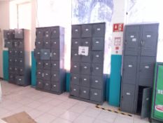 LOT OF (9) PCS METAL LOCKER