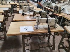LOT OF (4) ATRAIGHT SEWING MACHINES