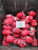 LOT OF (40) PCS. OF FIRE GRENADES.