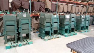 TROLLEYS AND GREEN PLASTIC BOXES