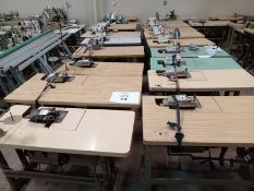 LOT OF (2) 4-THREAD OVERLOCK SEWING MACHINES