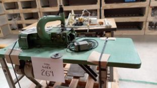 LOT OF (1) SEWING MACHINE AND (1) LEATHER SHEARING MACHINE