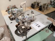 LOT OF (2) CYLINDERBED SEWING MACHINES