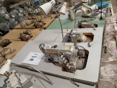 LOT OF (2) CYLINDERBED SEWING MACHINES