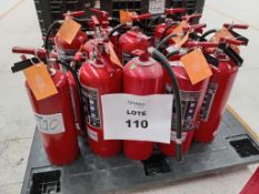 LOT OF (18) PCS. OF FIRE EXTINGUISHERS