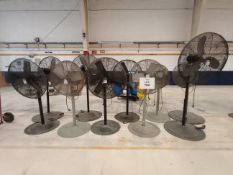 LOT OF INDUSTRIAL FLOOR FANS