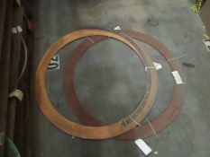 (2) Copper and Iron Partition Covers for Yuba Heater: Consisting of: (1) 87H388124 PARTITION COVER G