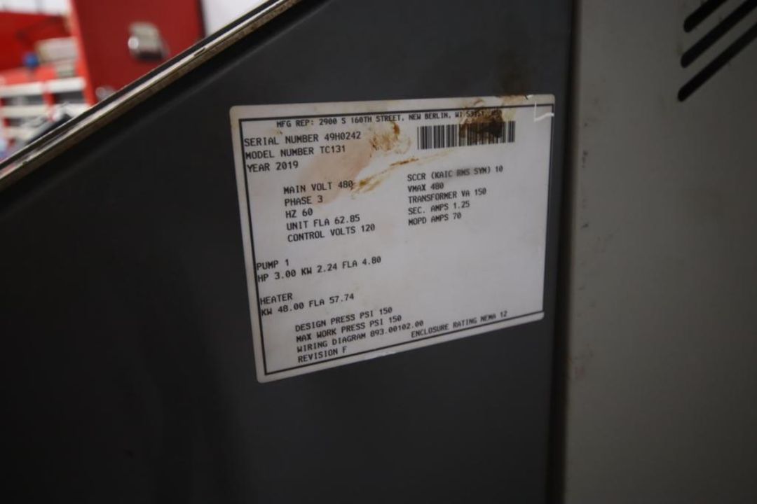 Falling Film Evaporator, Semi-Auto Packaging, Capacity 10 GPH, (3) Pump Panel (Mounted On Wall), Hub - Image 7 of 7