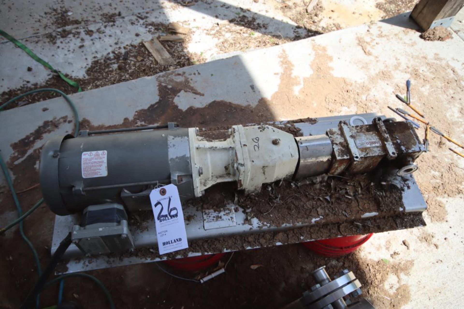 Jabsco Lobe Gear Pump with 1 hp Motor, 230/460/60/50/3