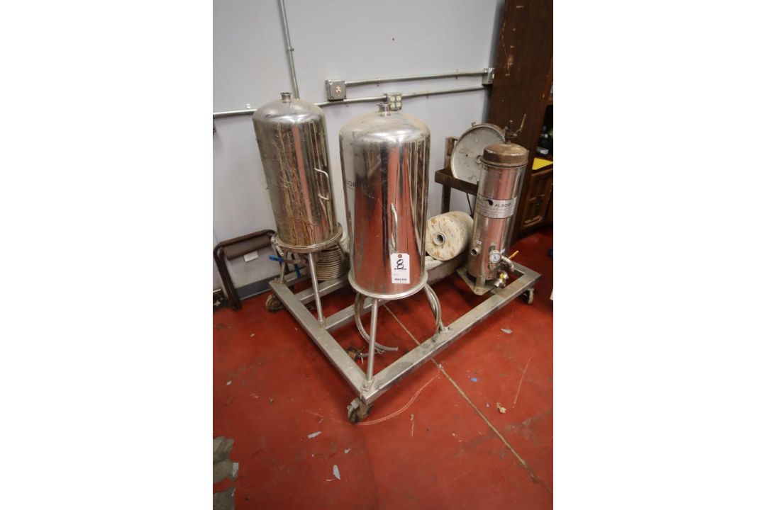 Rolling Filter Cart - (2) Ertel Alsop Mdl: 12AY2VDOST4, (1) Ertel Alsop Mdl: 3F0S2-1-5TC-ML-GP-EPE - Image 1 of 3