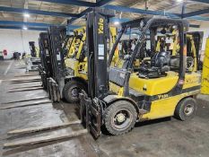 2014 Yale GLP070VXNGSE091 7000lb Forklift With Fork Positioner