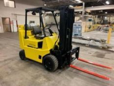 1988 7,000 Pound Hyster Model S70XL Forklift With Side Shift And Outdoor Tires