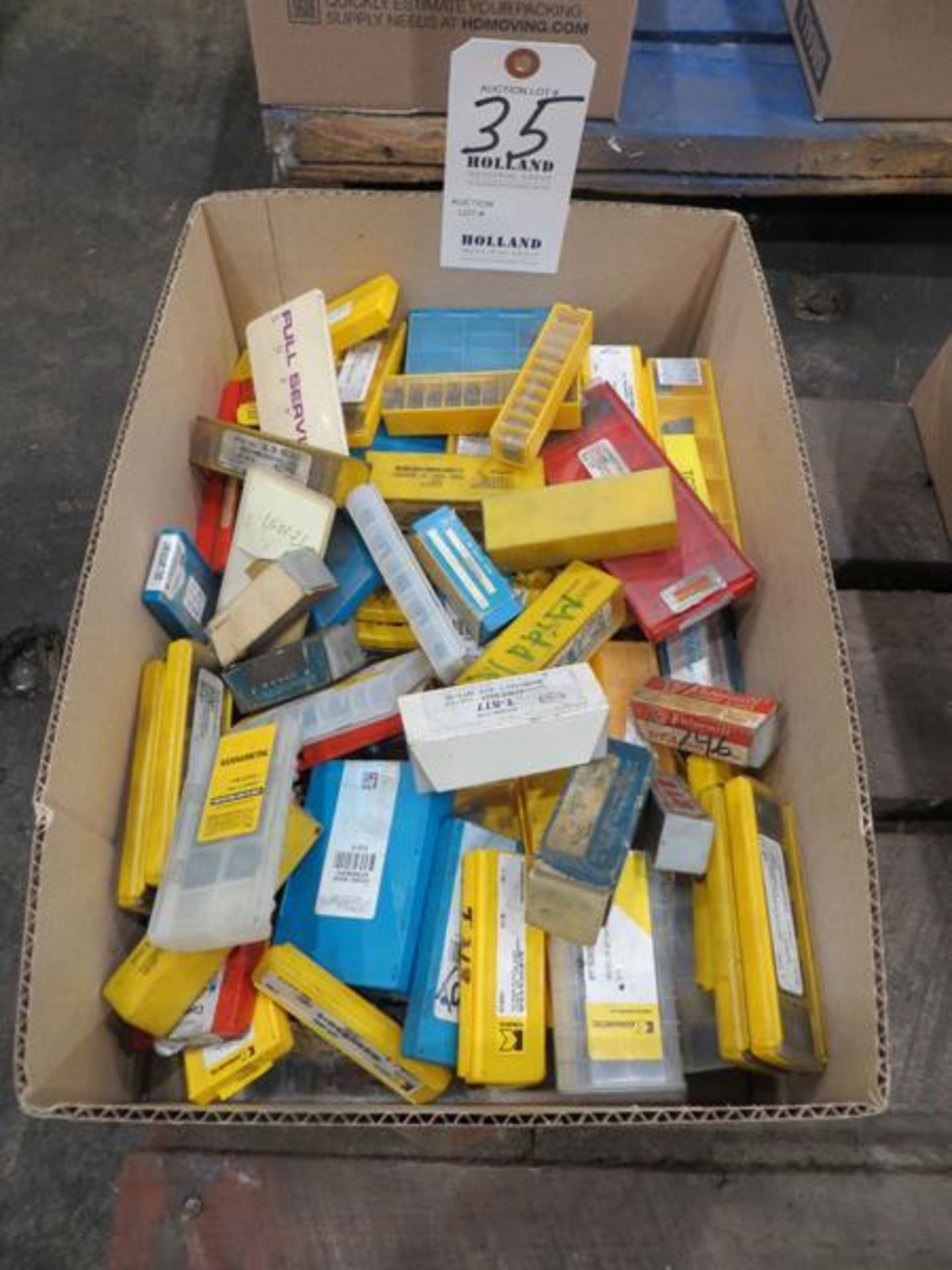 Box of carbide inserts