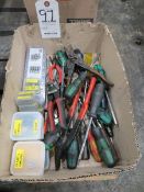 Screwdrivers, plyers, snips and bits