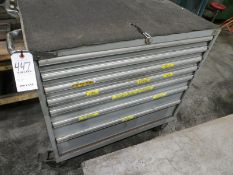 Seven drawer modular cabinet, empty
