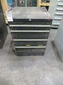 Four drawer modular cabinet, empty